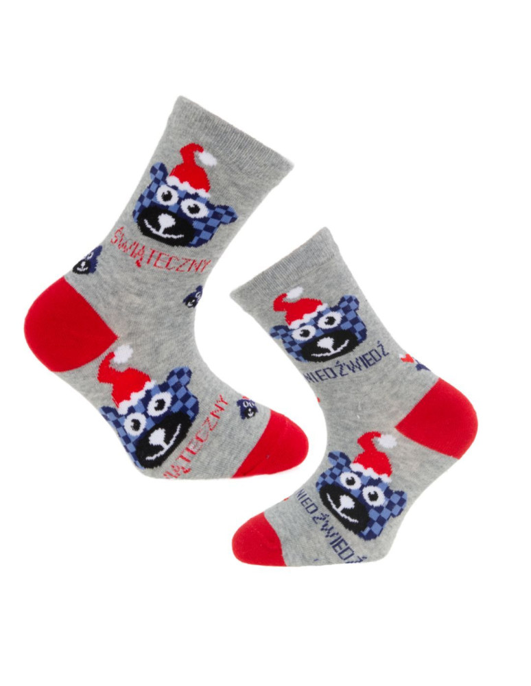 Skarpety - Świąteczne długie skarpetki dziecięce kolorowe 3-pak WIELOKOLOROWY  - produkt moraj.pl 2