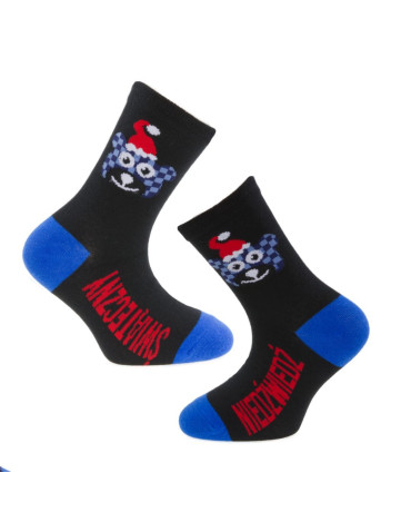 Skarpety - Świąteczne długie skarpetki dziecięce kolorowe 3-pak WIELOKOLOROWY - produkt 3