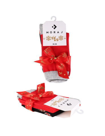 Skarpetki damskie w świąteczne pierniczki 2-pak na prezent  - produkt 2