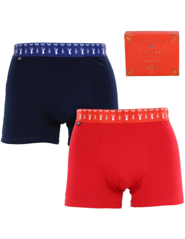 Zestaw świątecznych bokserek męskich w pudełku 2-pak