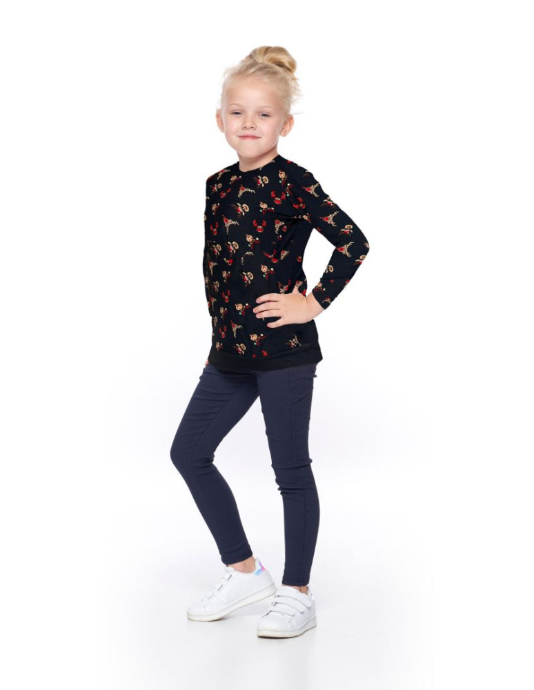 Odzież - Bluza dziecięca wzór w renifery CZARNY - produkt moraj.pl 1