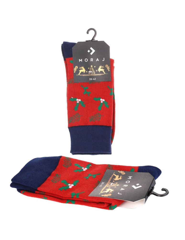 Skarpety - Skarpety męskie długie bawełniane w świąteczne wzory 3-pak WIELOKOLOROWY  - produkt moraj.pl 5