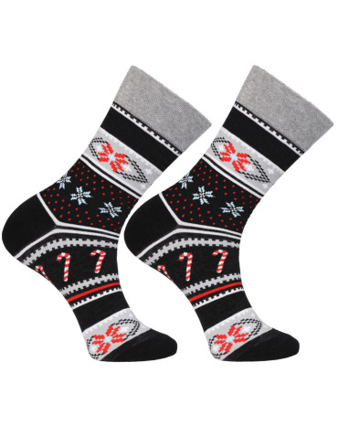 Skarpety - Skarpetki męskie w świąteczny wzór norweski 2-pak WIELOKOLOROWY - produkt 3