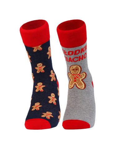 Skarpety - Skarpetki męskie wzór świąteczny w ciasteczko 2-pak WIELOKOLOROWY - produkt 3