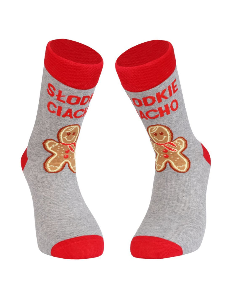 Skarpety - Skarpetki męskie wzór świąteczny w ciasteczko 2-pak WIELOKOLOROWY  - produkt moraj.pl 4
