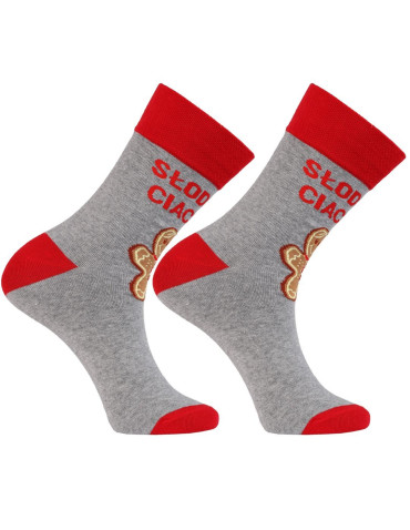 Skarpety - Skarpetki męskie wzór świąteczny w ciasteczko 2-pak WIELOKOLOROWY - produkt 6