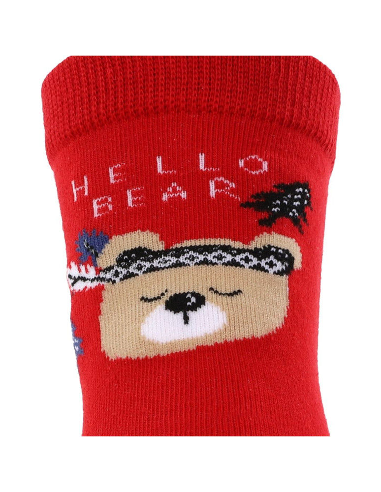 Skarpety - Skarpetki dziecięce długie w świąteczne zwierzątka 3-pak WIELOKOLOROWY - produkt moraj.pl 2