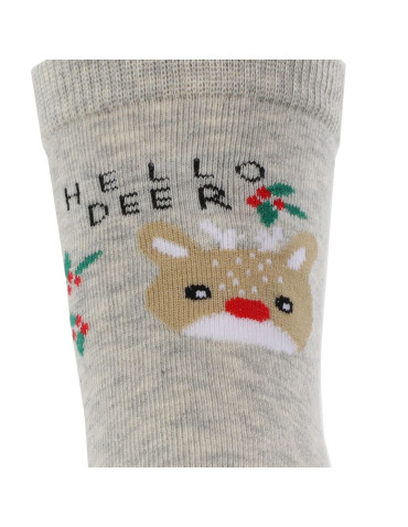 Skarpety - Skarpetki dziecięce długie w świąteczne zwierzątka 3-pak WIELOKOLOROWY - produkt 4