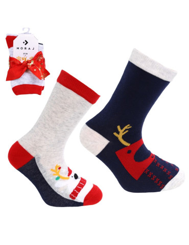 Skarpetki dziecięce długie renifer 2-pak