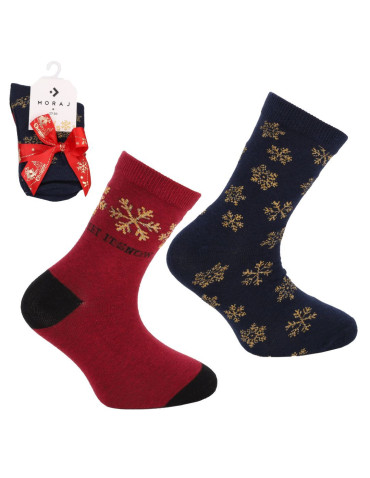 Świąteczne skarpetki długie dziecięce 2-pak