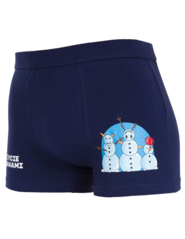 Świąteczne bokserki męskie śmieszne na prezent