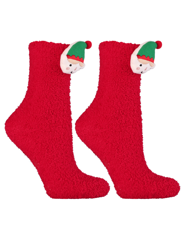 Skarpetki długie - Ciepłe skarpetki świąteczne z elfem WIELOKOLOROWY - produkt moraj.pl 4