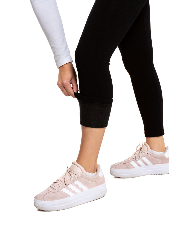 Legginsy damskie - Damskie legginsy ocieplane bezszwowe z wiskozą CZARNY  - produkt moraj.pl 10