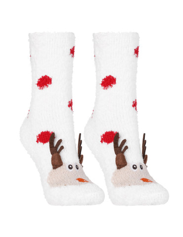 Skarpetki długie - Zestaw ciepłych skarpetek damskich świąteczny renifer 2-pak WIELOKOLOROWY - produkt 5