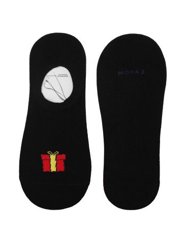 Niskie stopki - Skarpetki stopki damskie niskie świąteczne 3-pak WIELOKOLOROWY - produkt 3