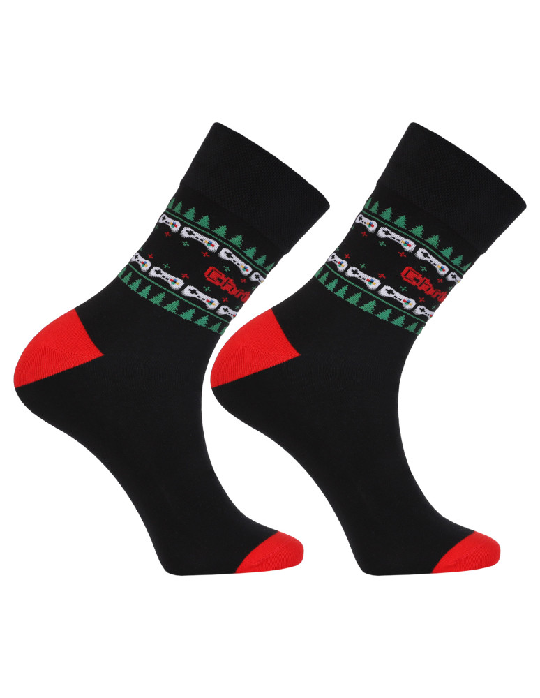 Skarpetki długie - Skarpetki długie męskie świąteczne bawełniane 3-pak WIELOKOLOROWY  - produkt moraj.pl 5