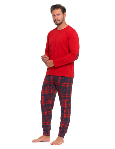 Piżama męska dwuczęściowa z długim rękawem bawełniana  - produkt 2