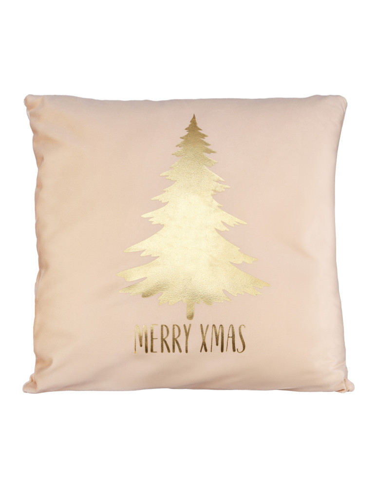 Akcesoria i dekoracje - Zestaw poszewek dekoracyjnych z motywem świątecznym BEŻOWY - produkt moraj.pl 3