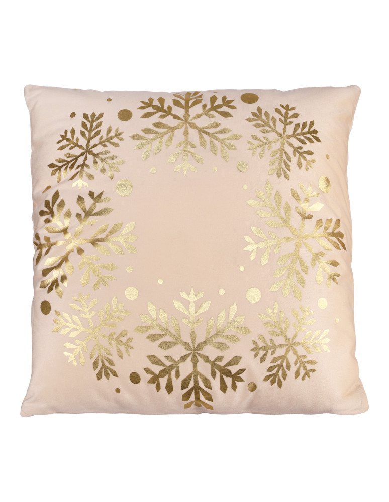 Akcesoria i dekoracje - Zestaw poszewek dekoracyjnych z motywem świątecznym BEŻOWY - produkt moraj.pl 5