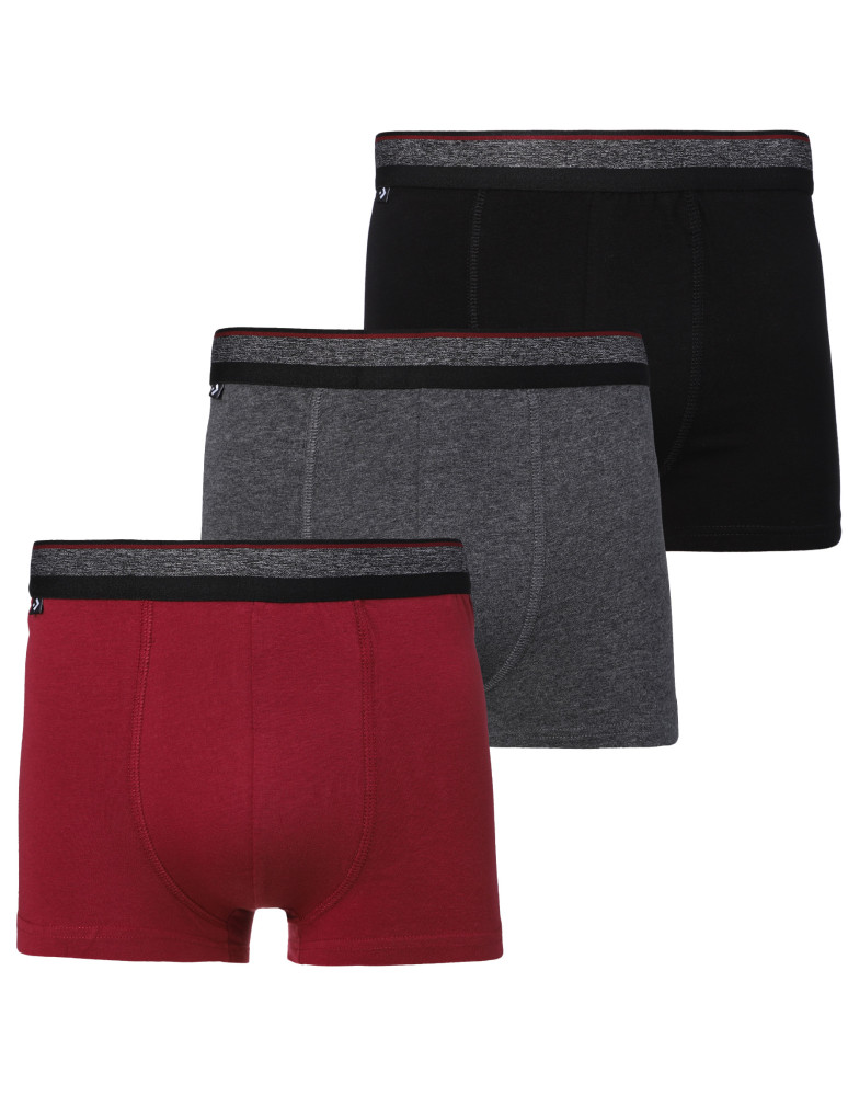 Bokserki dopasowane - Bokserki męskie klasyczne w stylowych kolorach 3-pak WIELOKOLOROWY - produkt moraj.pl 1