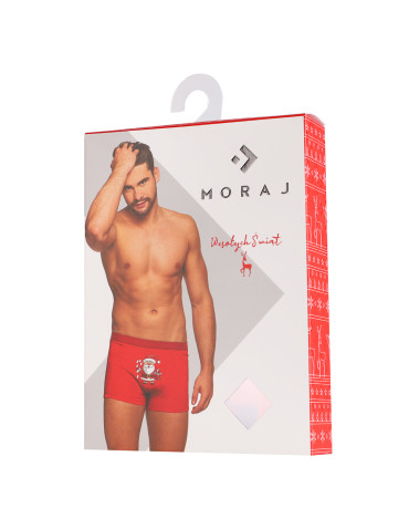 Bokserki męskie bawełniane humorystyczne z Mikołajem - produkt 2
