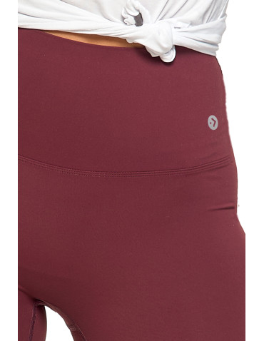 Legginsy damskie - Legginsy damskie sportowe funkcyjne z wysokim stanem BORDOWY - produkt 6