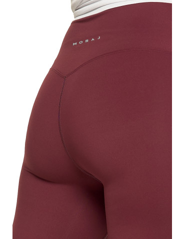 Legginsy damskie - Legginsy damskie sportowe funkcyjne z wysokim stanem BORDOWY - produkt 7