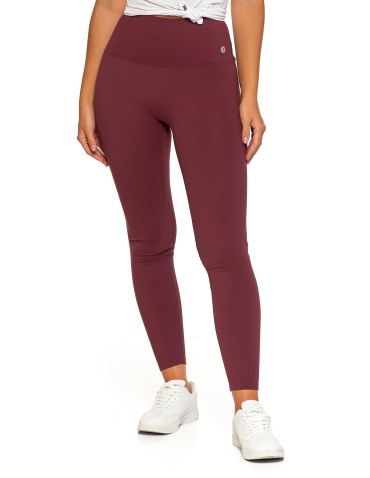 Legginsy damskie - Legginsy damskie sportowe funkcyjne z wysokim stanem BORDOWY - produkt 9