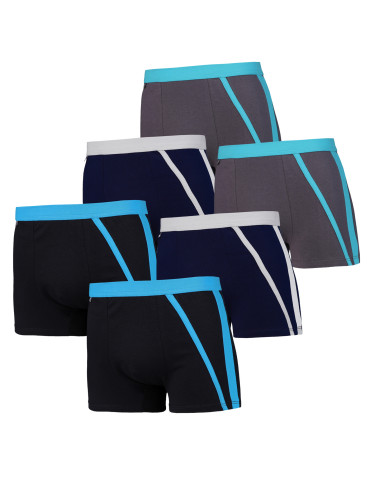Zestaw męskie bokserki bawełniane dopasowane Plus Size 6-pak