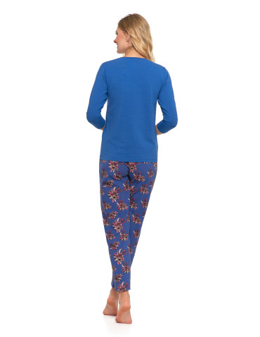 Piżama damska z rękawem 3/4 kwiatowy wzór Plus Size - produkt 2