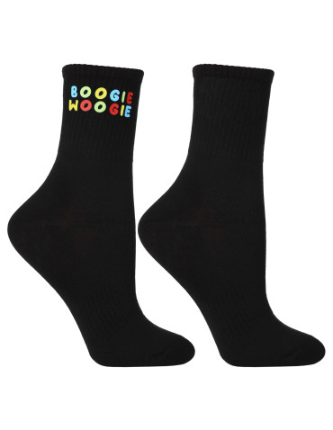 Komplet skarpetek damskich długie z napisem 3-pak - produkt 2