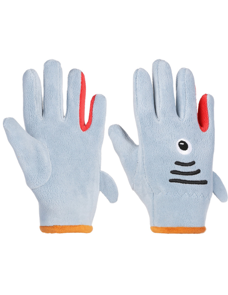 Rękawiczki - Rękawiczki dziecięce z motywem zwierzątek 19 cm NIEBIESKI - produkt moraj.pl 1