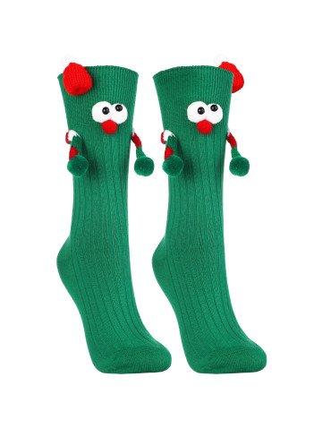 Zabawne świąteczne skarpetki damskie Elf