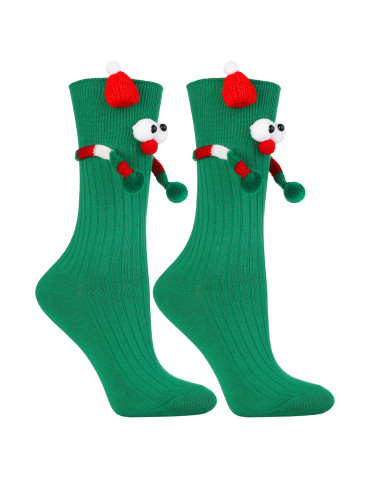 Zabawne świąteczne skarpetki damskie Elf  - produkt 2