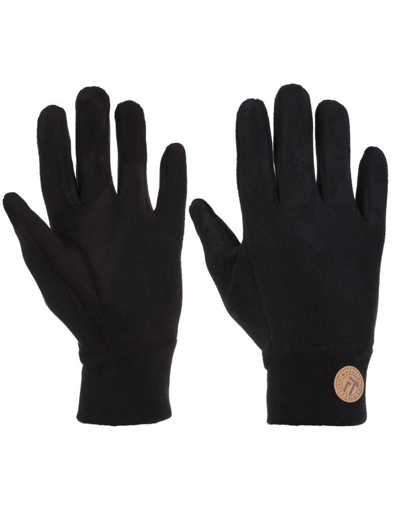 Damskie rękawiczki polarowe CZARNY