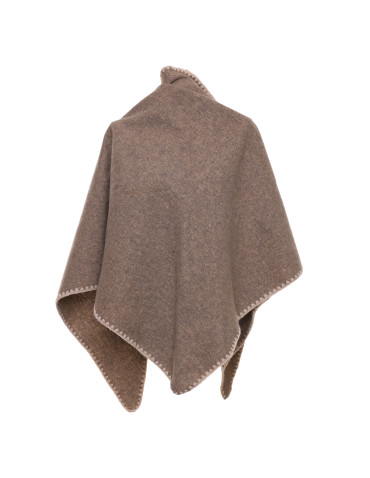 Szale i chusty - Ciepła chusta damska boho BRĄZOWY - produkt 3