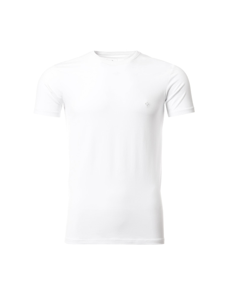 Koszulki i Tank Topy - Koszulka męska T-shirt bawełniana Premium okrągły dekolt BIAŁY  - produkt moraj.pl 8