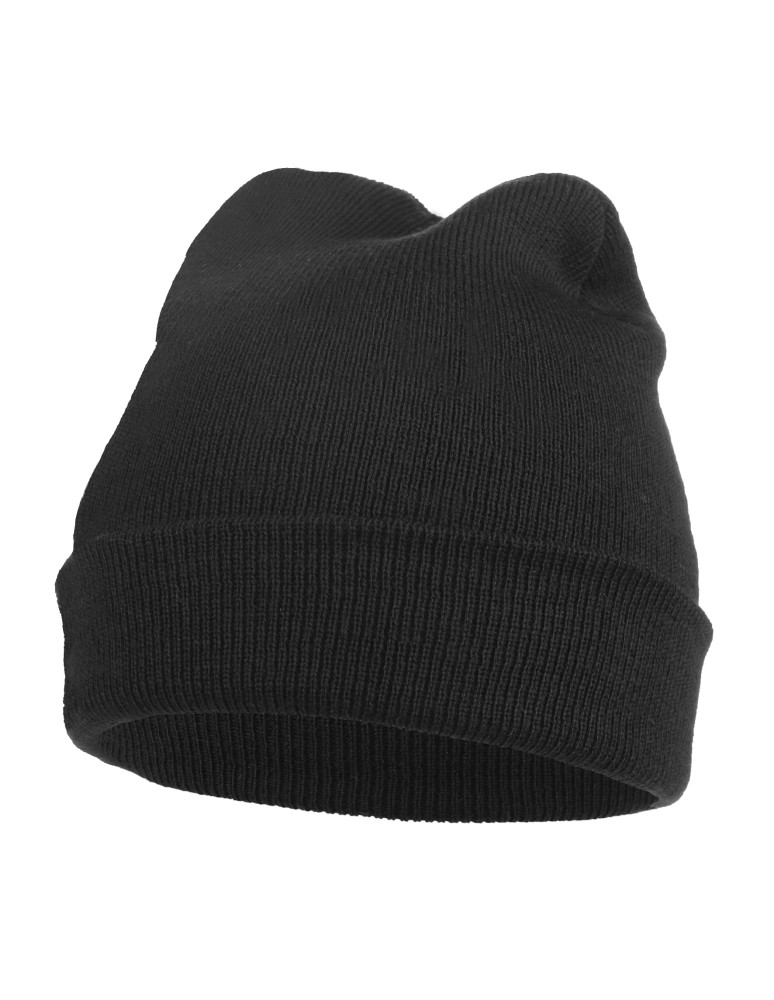 Czapki - Czapka męska zimowa klasyczna beanie CZARNY  - produkt moraj.pl 1