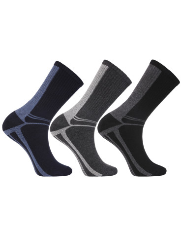 Ciepłe skarpety męskie długie bawełnaine Thermo Frotte 3-pak