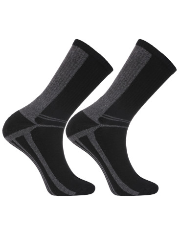 Skarpetki długie - Ciepłe skarpety męskie długie bawełnaine Thermo Frotte 3-pak WIELOKOLOROWY - produkt 5