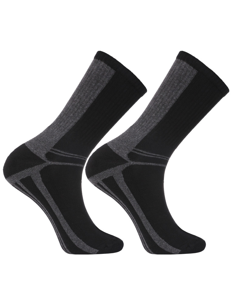 Skarpetki długie - Ciepłe skarpety męskie długie bawełnaine Thermo Frotte 3-pak WIELOKOLOROWY - produkt moraj.pl 5