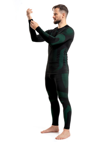 Bielizna termoaktywna - Termoaktywna bielizna męska komplet ZIELONY - produkt 8