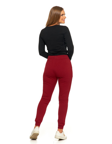 Damskie spodnie dresowe z elastycznym ściągaczem bawełniane  - produkt 2