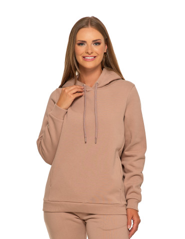 Bluza damska dresowa ocieplana z kapturem