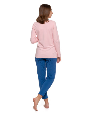 Damska piżama dwuczęściowa bawełniana rozpinana Plus Size  - produkt 2