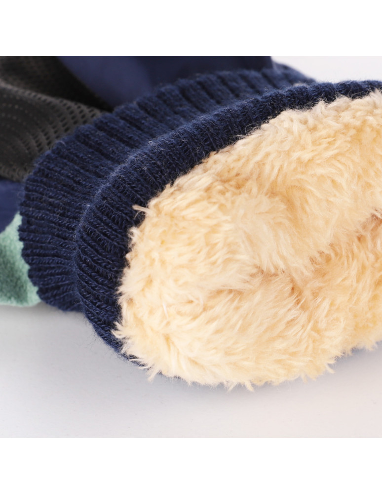 Rękawiczki - Rękawiczki zimowe dziecięce jednopalczaste w dinozaury NIEBIESKI - produkt moraj.pl 2