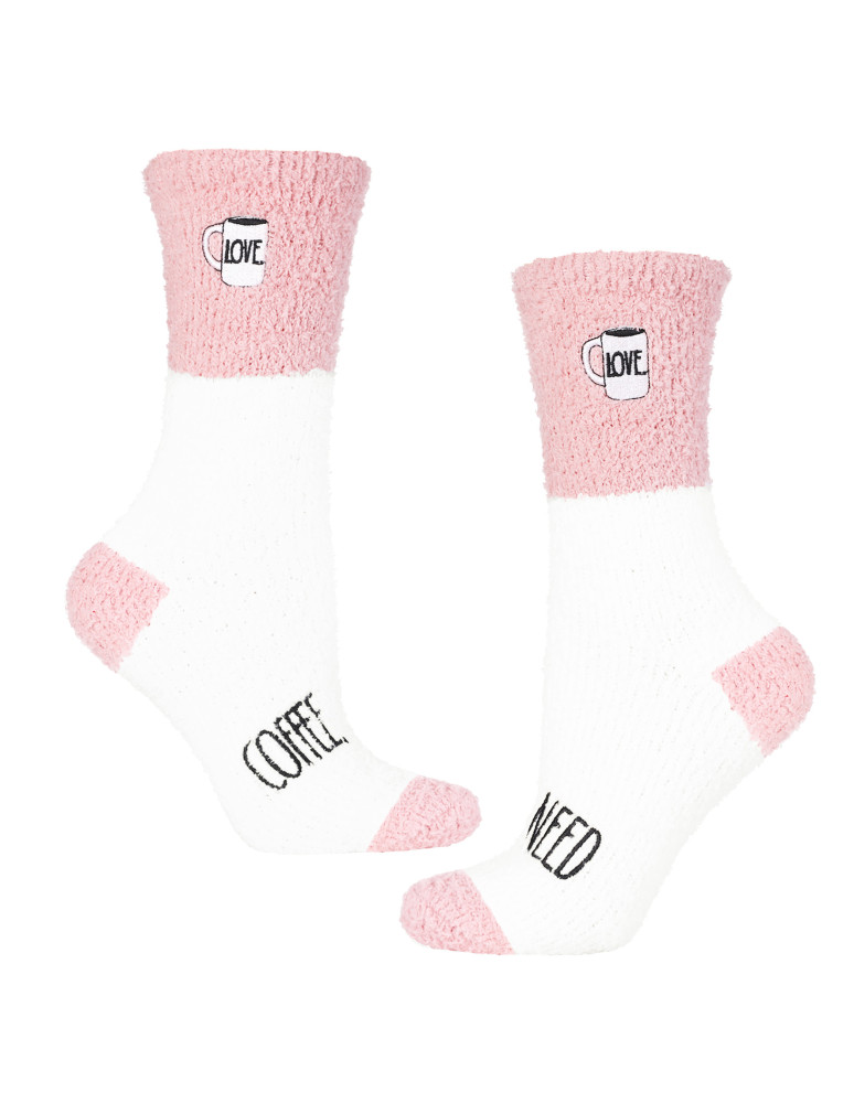 Skarpetki długie - Ciepłe skarpetki damskie miękka dzianina 3-pak WIELOKOLOROWY - produkt moraj.pl 4