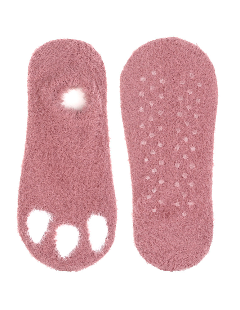 Niskie stopki - Ciepłe skarpetki stopki niskie damskie motyw kotka ABS 3-pak WIELOKOLOROWY - produkt moraj.pl 3