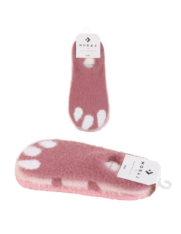 Niskie stopki - Ciepłe skarpetki stopki niskie damskie motyw kotka ABS 3-pak WIELOKOLOROWY - produkt 5