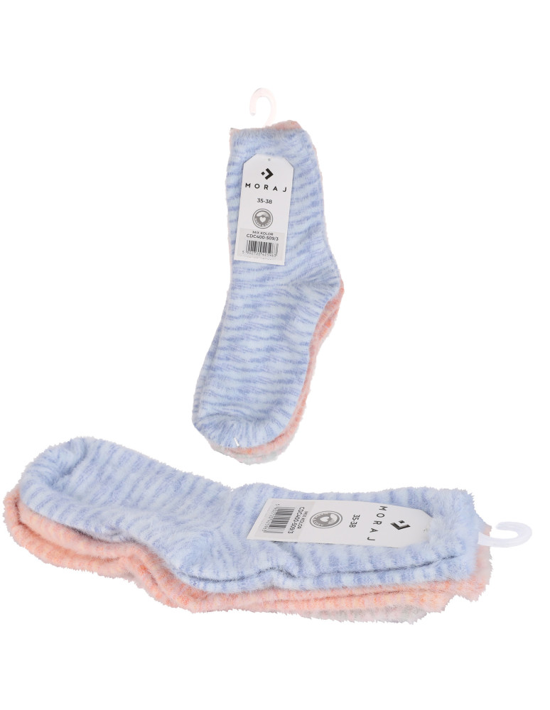 Skarpetki długie - Ciepłe skarpetki damskie długie 3-pak WIELOKOLOROWY  - produkt moraj.pl 2